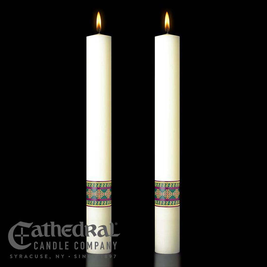 Prince of Peace Complementing Altar Candle Set - All Sizes