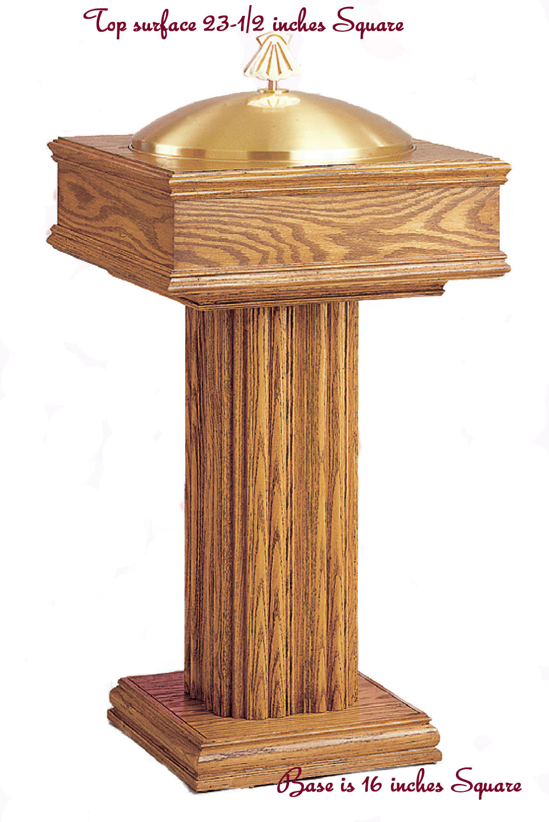 Pedestal Style Baptismal Font no. 28BF28