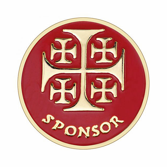 Jerusalem Cross Sponsor Pin