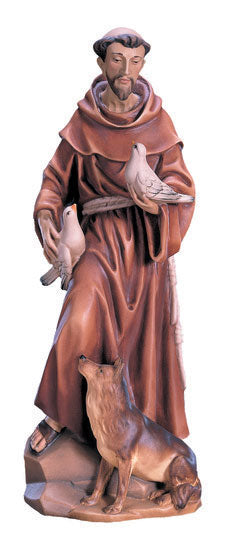 Saint Francis of Assisi in Hand-carved Wood