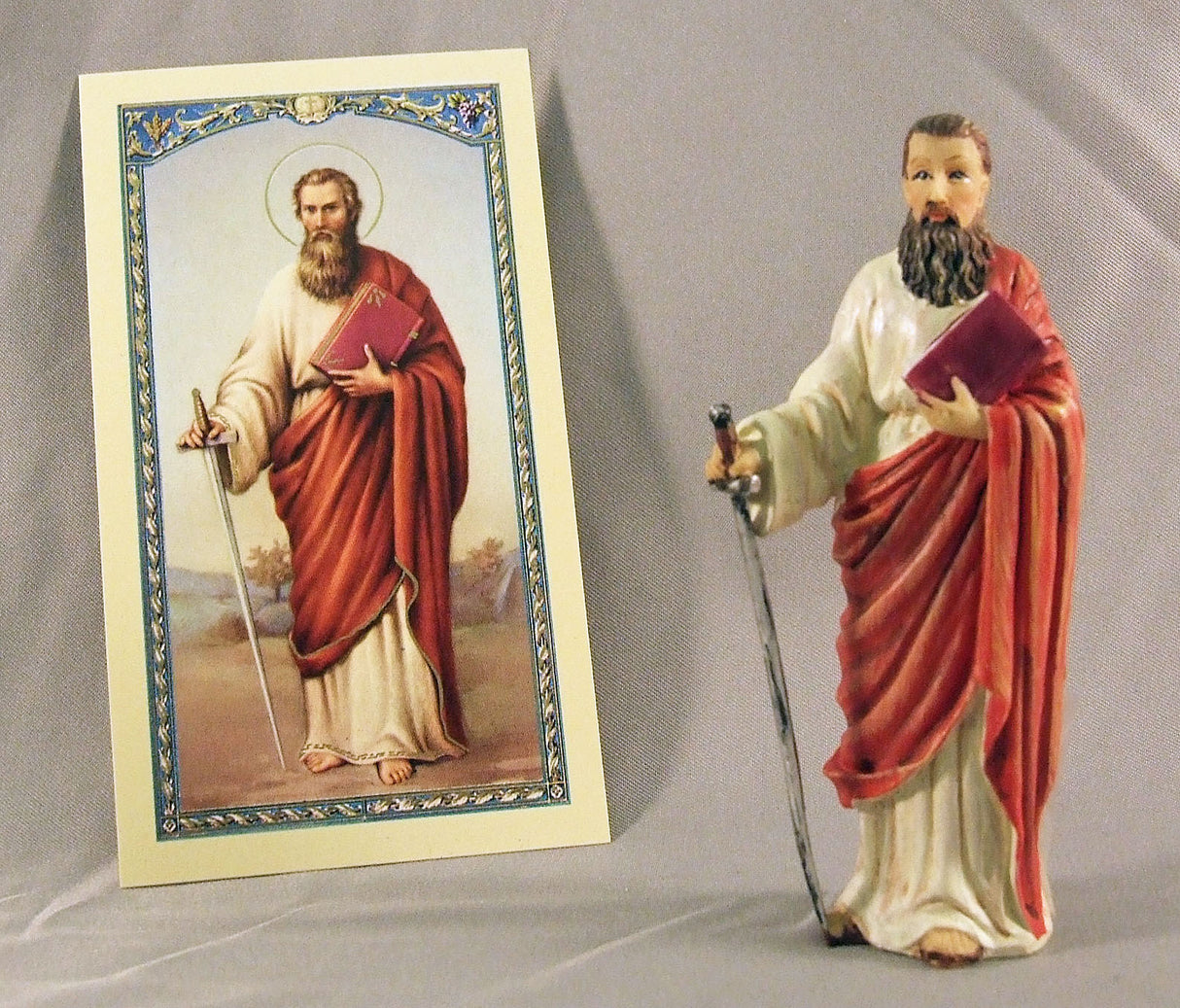 St Paul 3.5 inch figure boxed figure and holy card