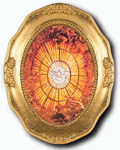 Holy Spirit in Small Oval Frame 340-651