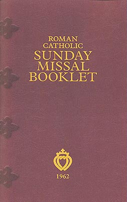 Roman Catholic Sunday English-Latin Missal Booklet - 1962