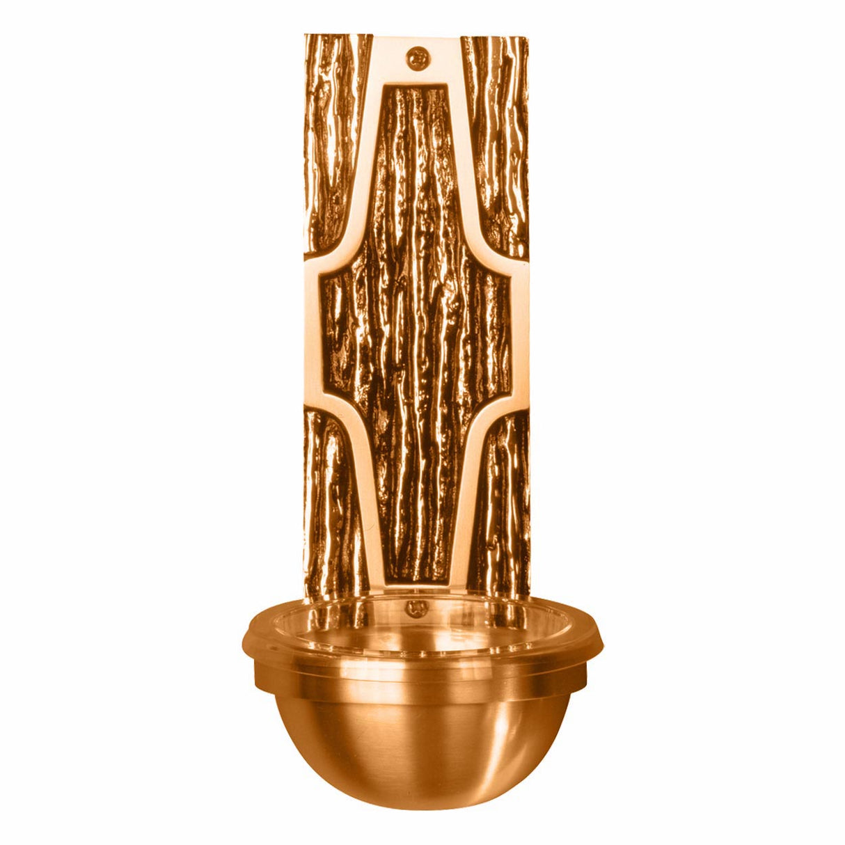 Contemporary Rugged Cross Holy Water Font - no. 394-83B