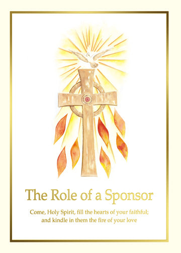 Role of the Sponsor Folder with Gold Border XS-108