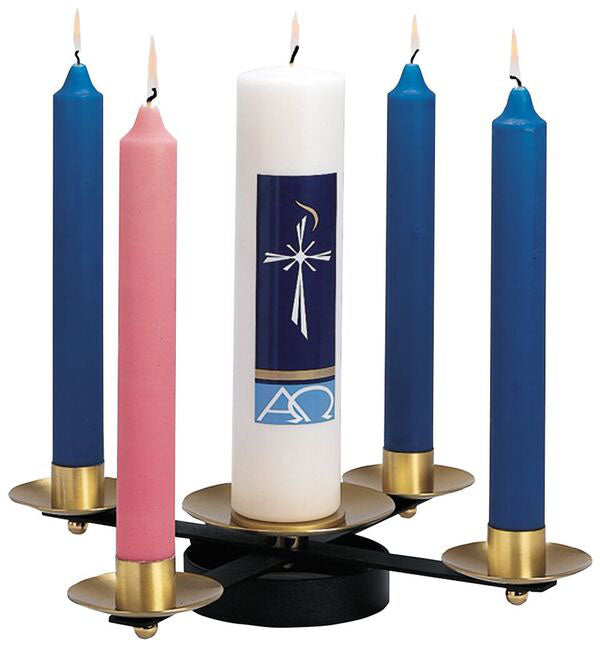 Wrought Iron Tabletop Advent Wreath for Churches - no. K177