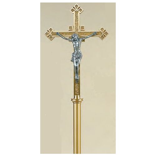 Budded End Processional Crucifix - 27PC40