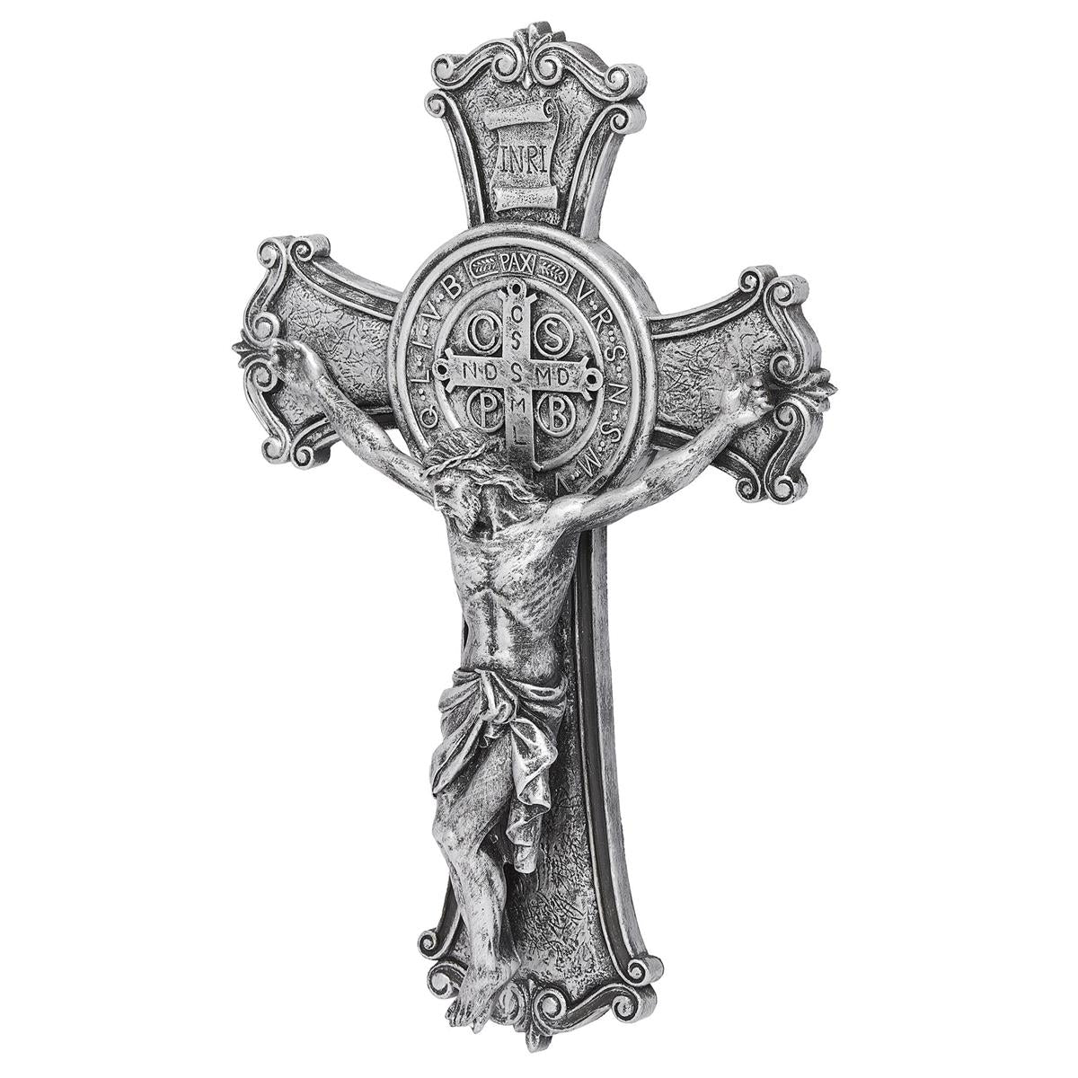 Pewter Finish St. Benedict Crucifix
