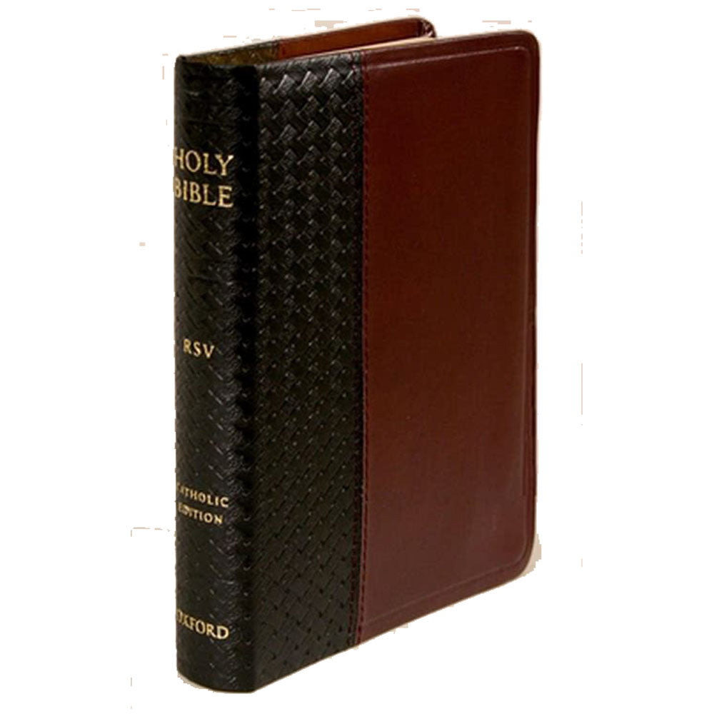 RSV Compact Bible with Black & Burgundy Duvelle Cover