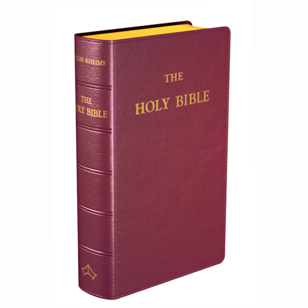 Douay-Rheims Bible Burgundy Pocket Size