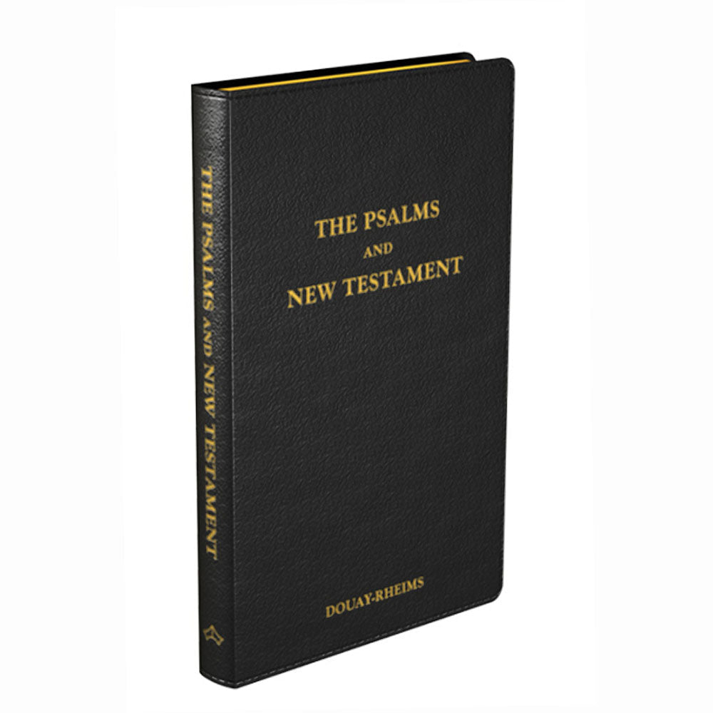 Douay-Rheims Bible Black New Testament and Psalms in Black