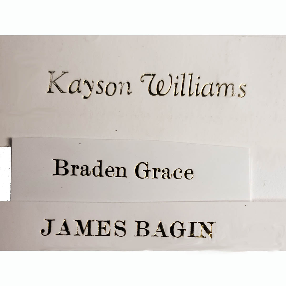 Custom Foil Imprinting for Personalized Bibles or Books