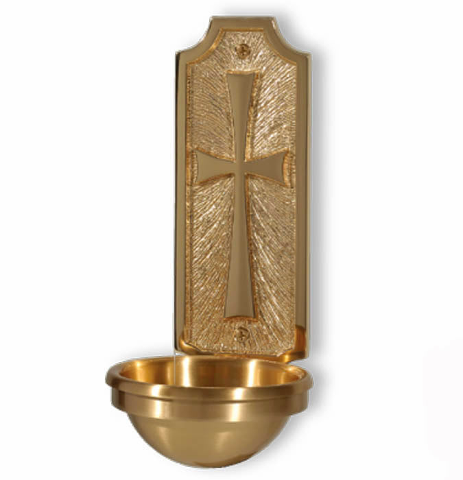 Cross Holy Water Font in 2 sizes - 40HWF98