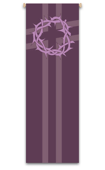 Crown of Thorns Printed Banner no. 7117