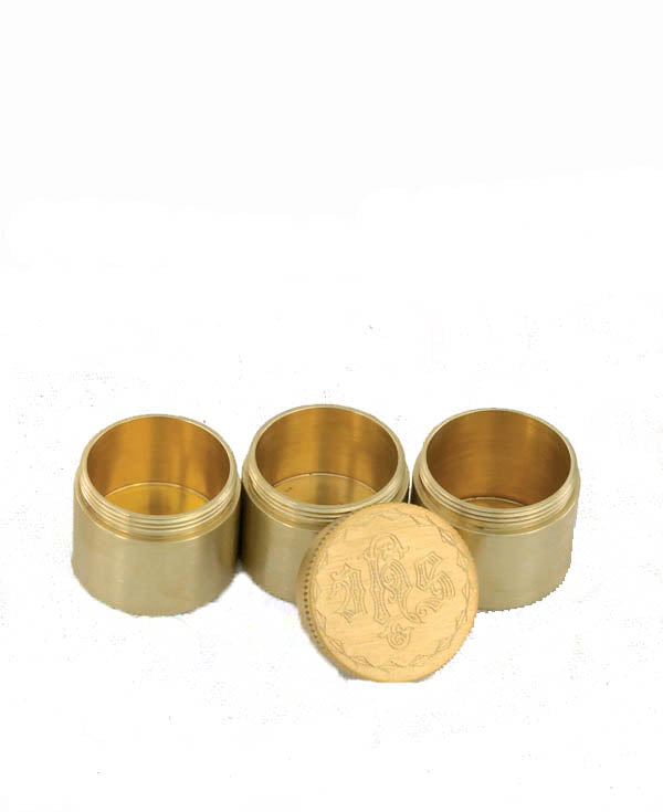 Engraved Gold Triple Oil Stock 9543G