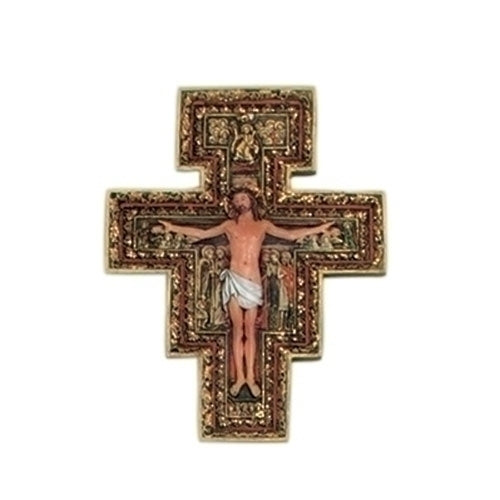 6 inch San Damiano Relief Crucifix