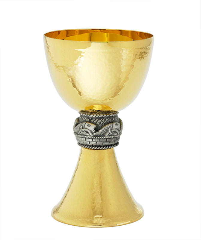 Fishers Hammered Gold Plated Chalice A-5008G