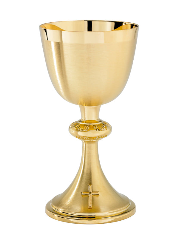 14oz. Gold Plated Chalice with Scale Paten A186G