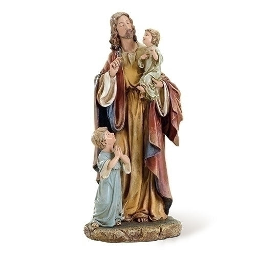 10 inch Jesus with Children Statue