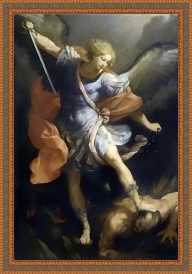Saint Michael the Archangel Framed Canvas