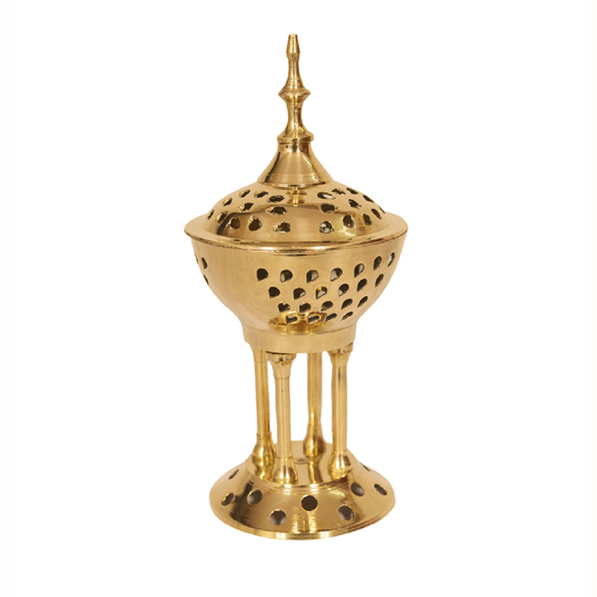 Greek Four Pedestal Brass Home Censer