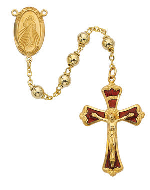 Gold Plated Divine Mercy Rosary or Chaplet