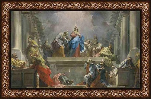 Pentacost Framed Transfiguration Canvas
