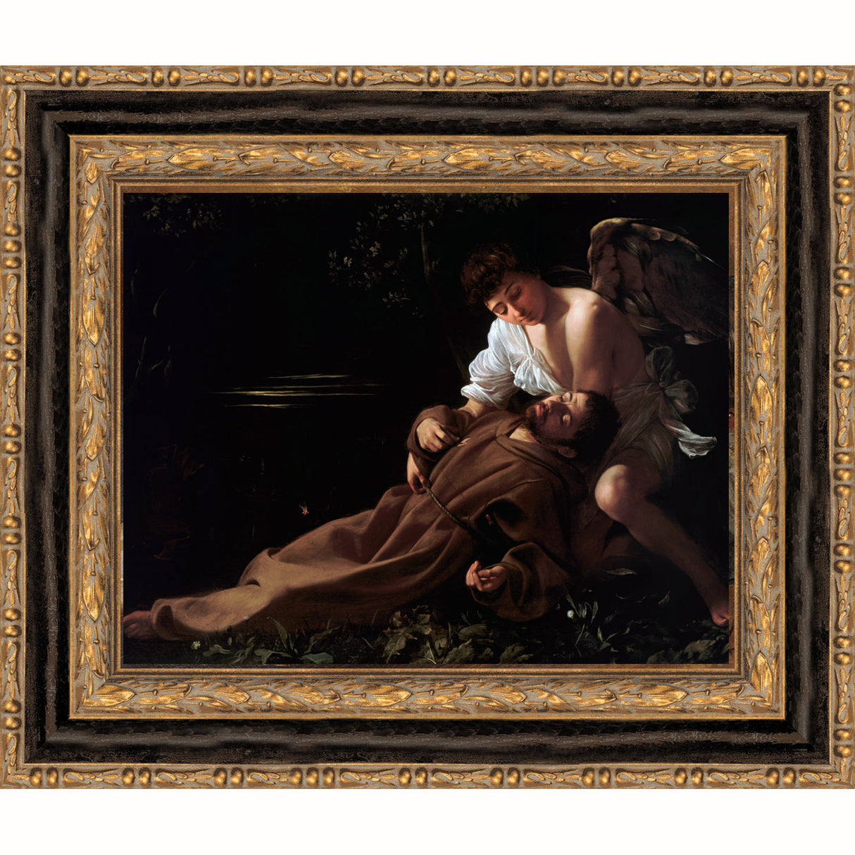 St Francis Recieving the Sigmata Framed Canvas