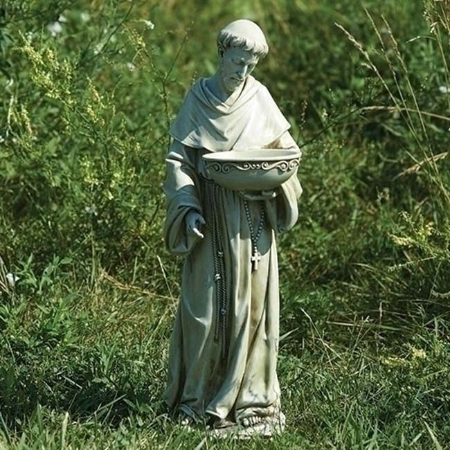 Saint Francis Solar Light Statue - 20 inches - Joseph Studio Garden Collection