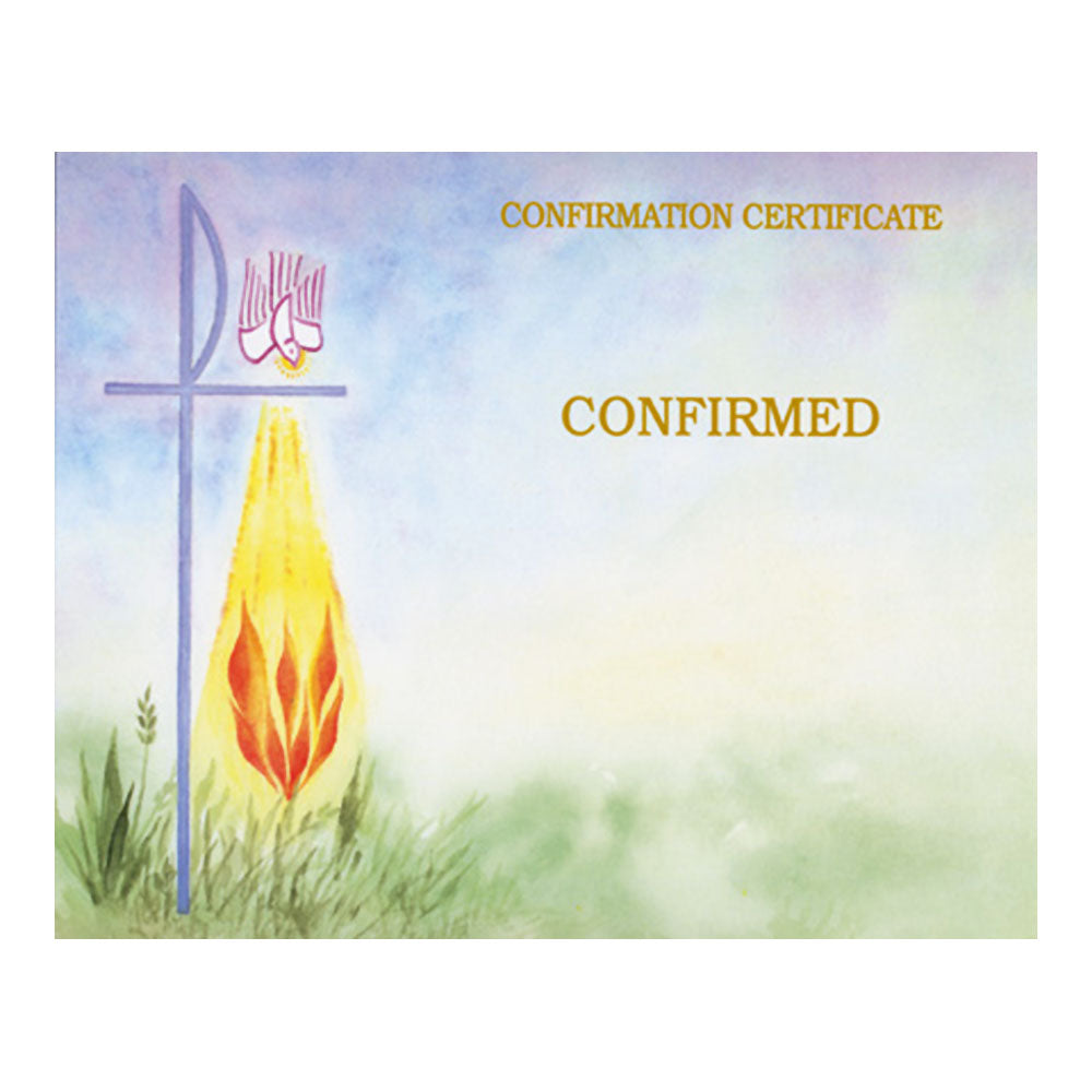 Watercolor Create Your Own Confirmation Certicate