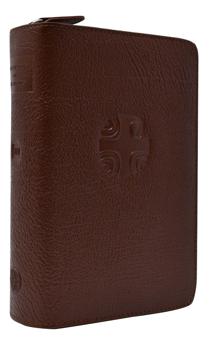 Brown Leather Divine Office Zipper Case