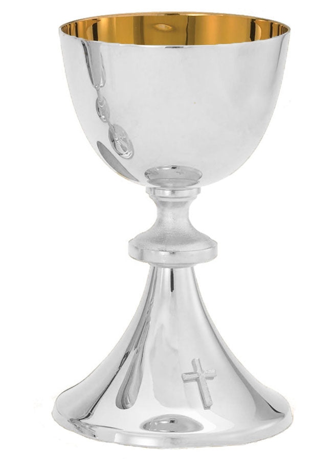 Silver Chalice with Light Textured Node - A-103S