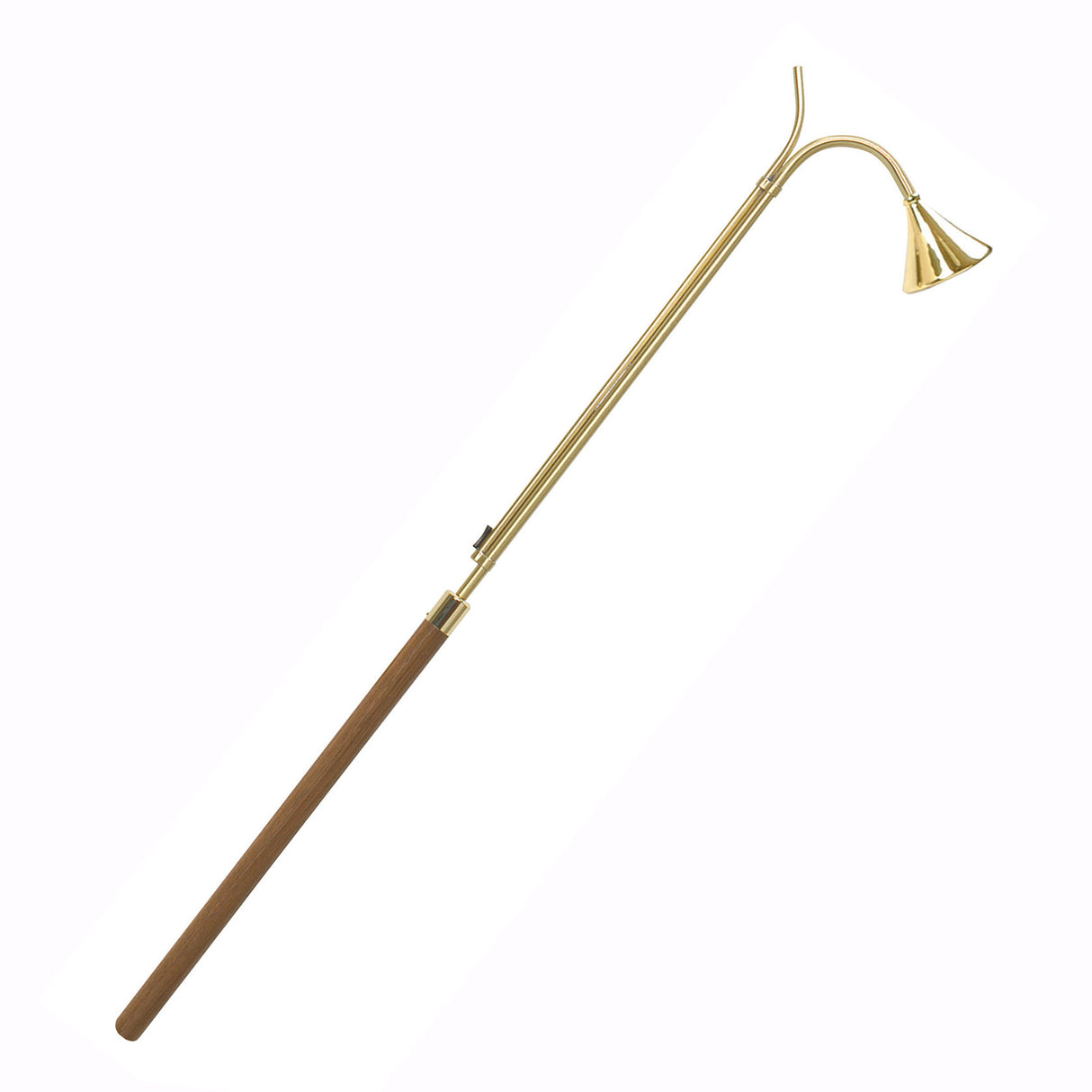 48 inch Brass Candle Lighter with Walnut Handle - no. K225-4