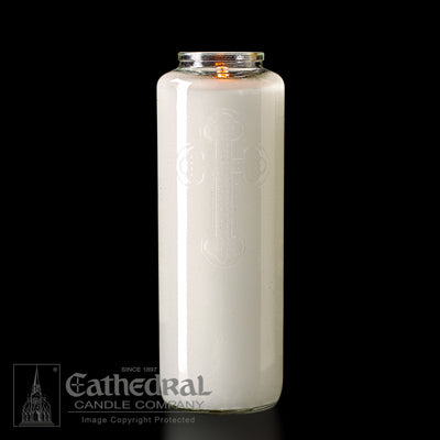 6 day Crystal Glass Devotional Candle