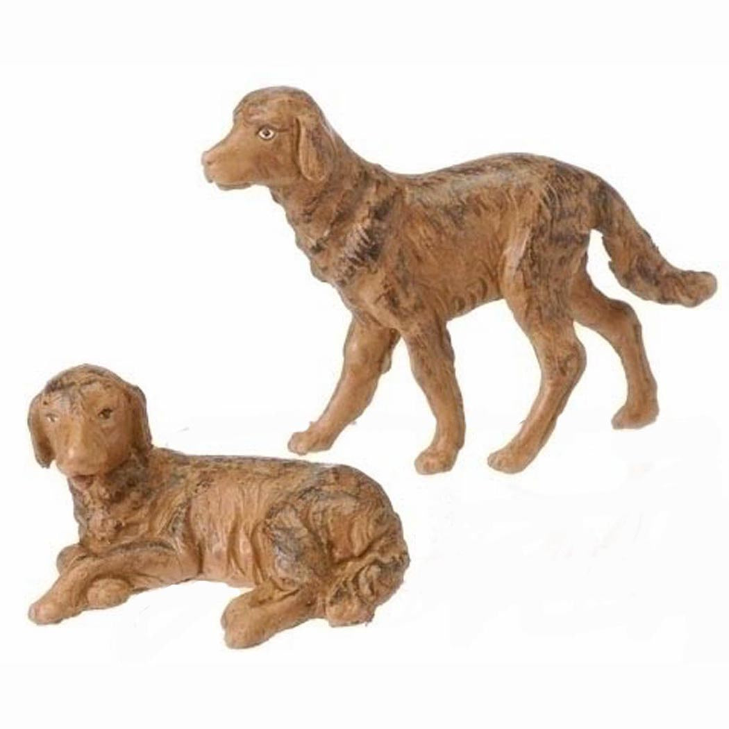 Dogs Fontanini Figures - 2 piece set - no. 54028