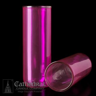 Rose Glass Globe for 5, 6, or 7 day Inserta-Lite Vigil Candles