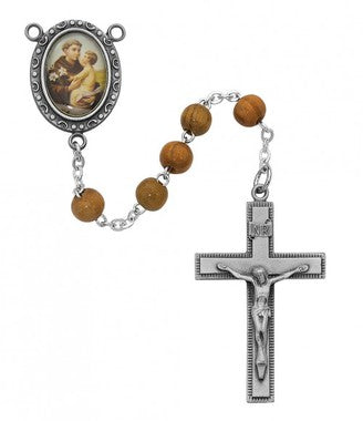 Saint Anthony Olivewood Rosary
