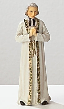 St John Vianney 4 inch boxed figure and holy card