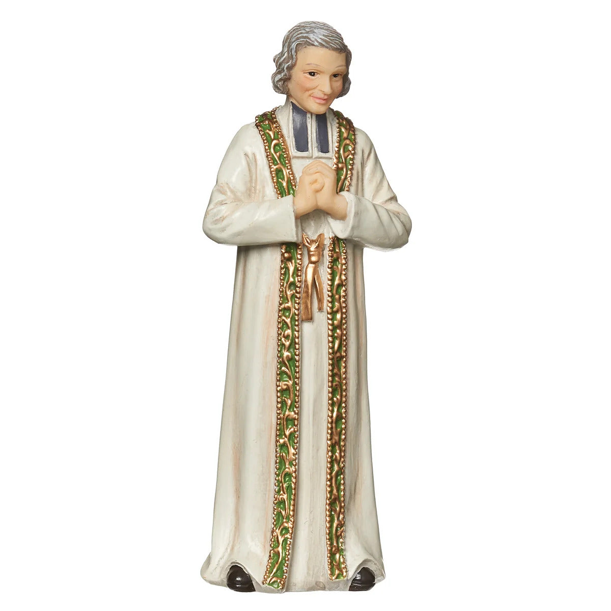 St John Vianney 4 inch boxed figure and holy card