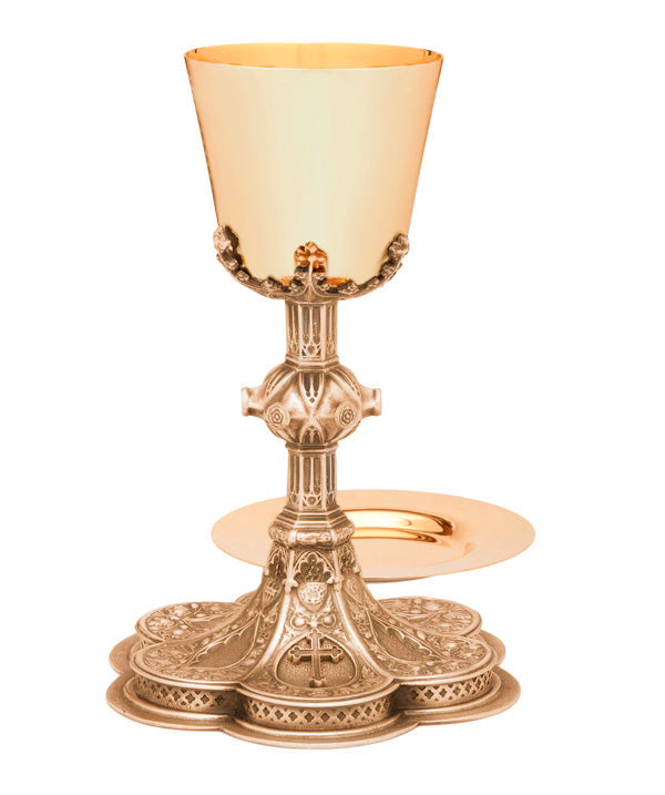 Saint Anne Gold Plated Chalice with Filigree - 9782G