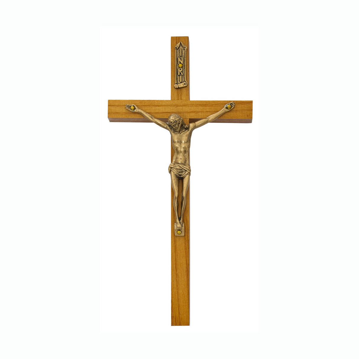 6 inch Walnut Wall Crucifix 81-36