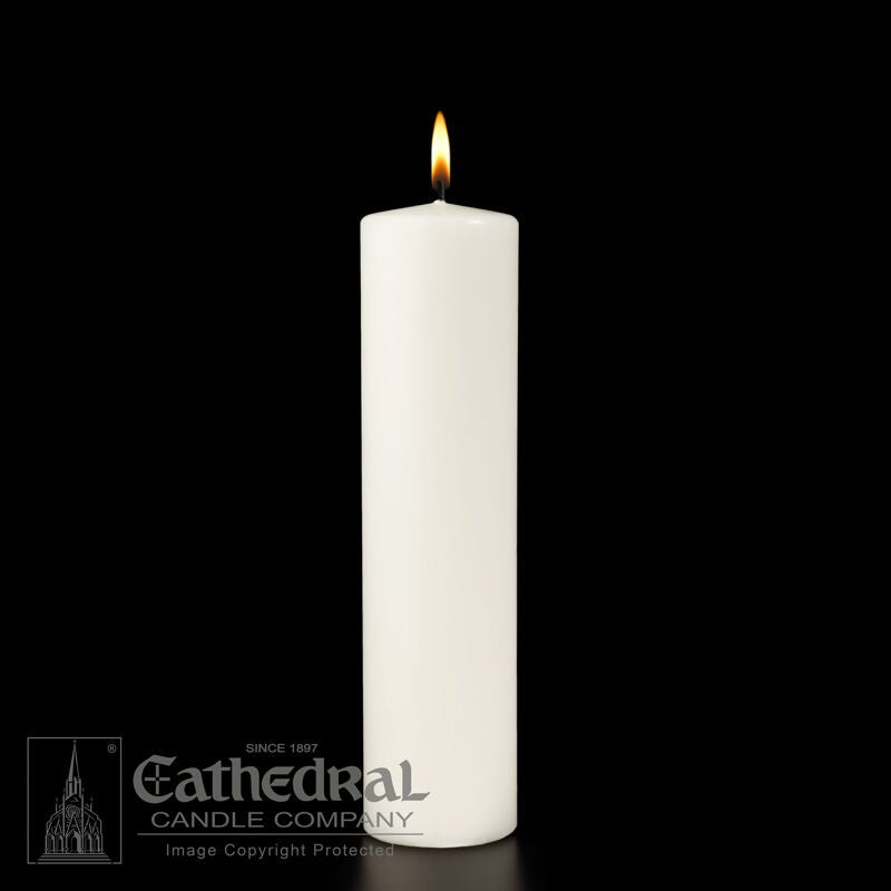 3 x 12 inch Plain Christ Candle with Spike Hole End