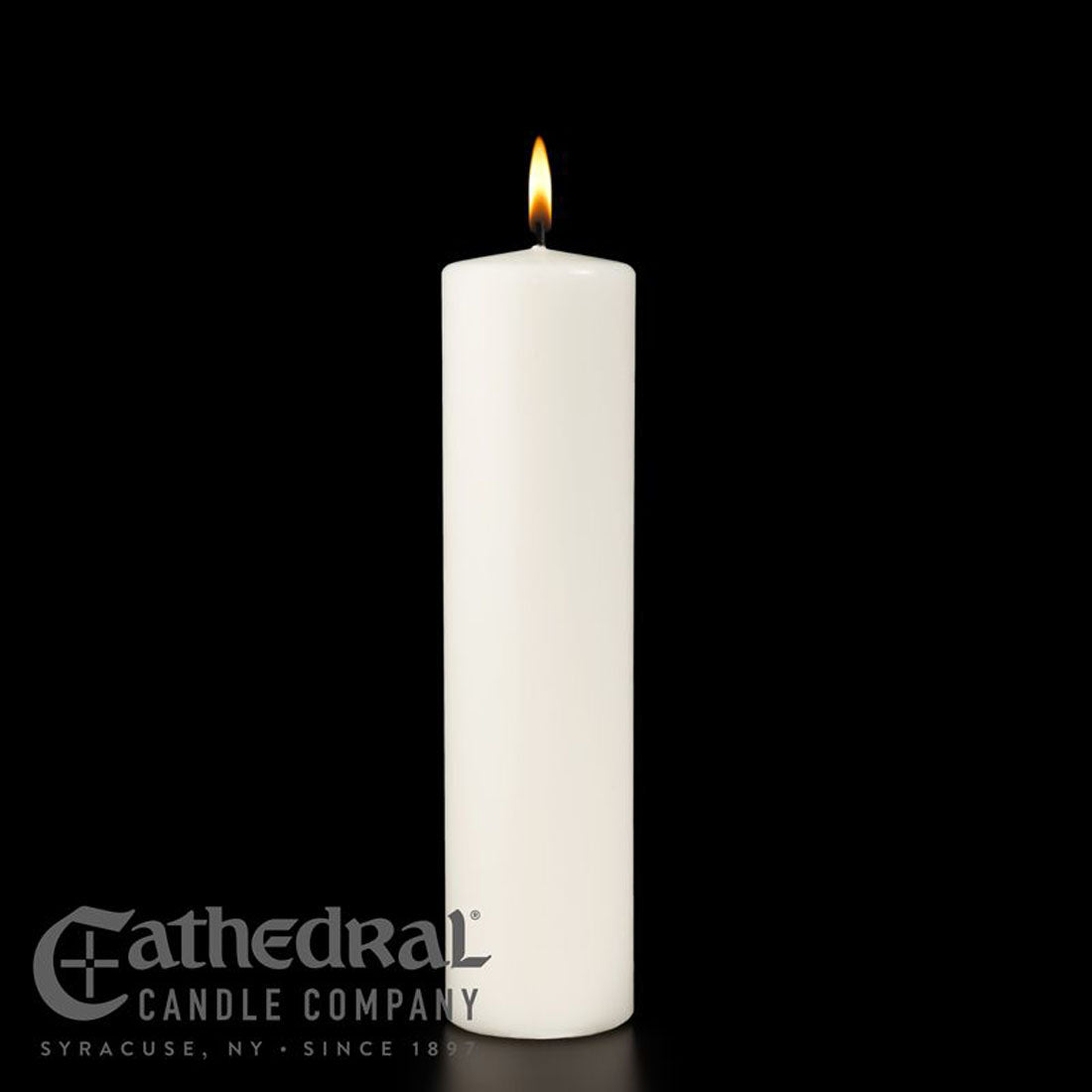 3 x 12 inch Plain Christ Candle with Spike Hole End
