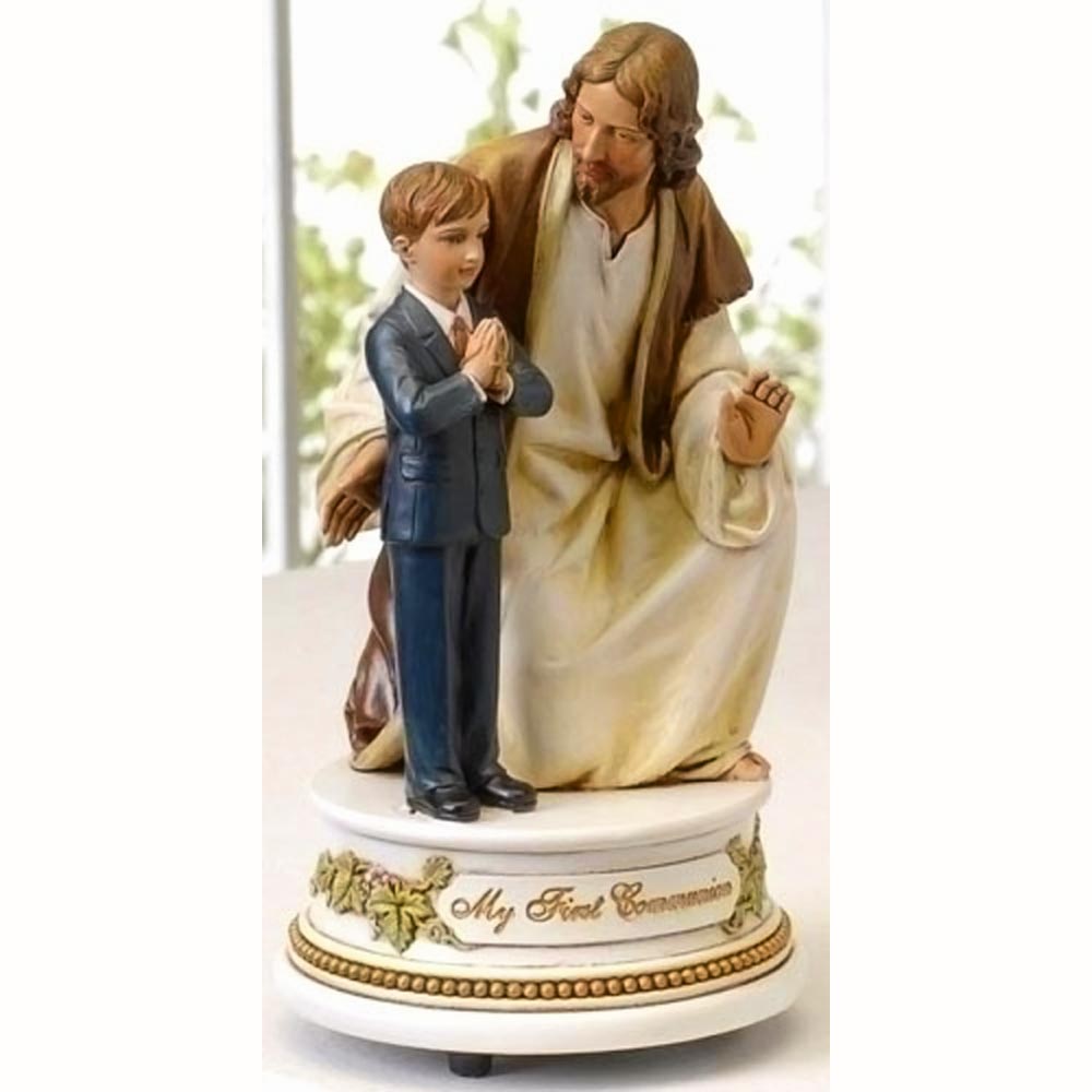 Jesus with Communion Boy Music Box