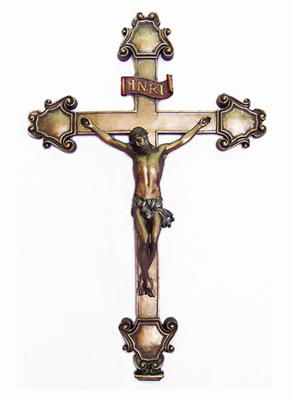 16" Cold Cast Bronze Crucifix SR-73128