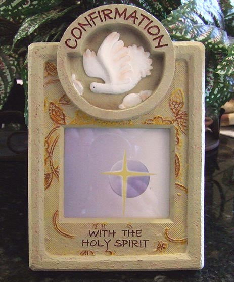 Confirmation Picture Frame with Dove