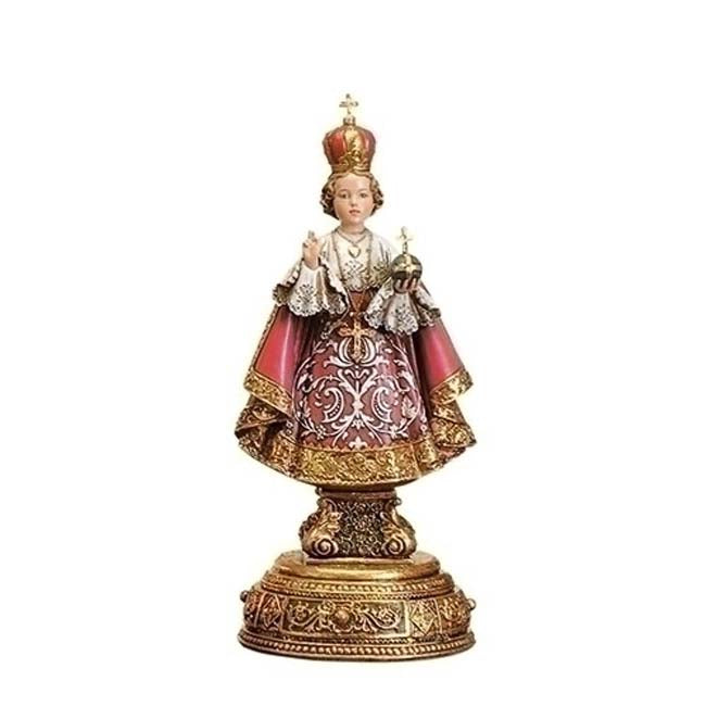 Infant of Prague Statue with Prayer Drawer