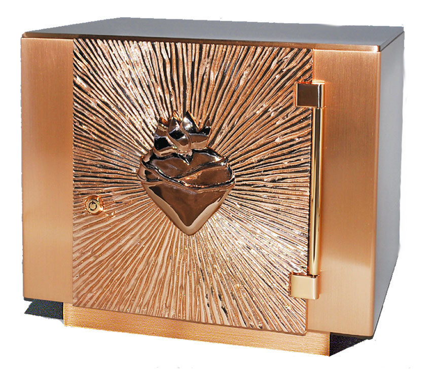 Hand-Enameled Sacred Heart Tabernacle - 21TAB65