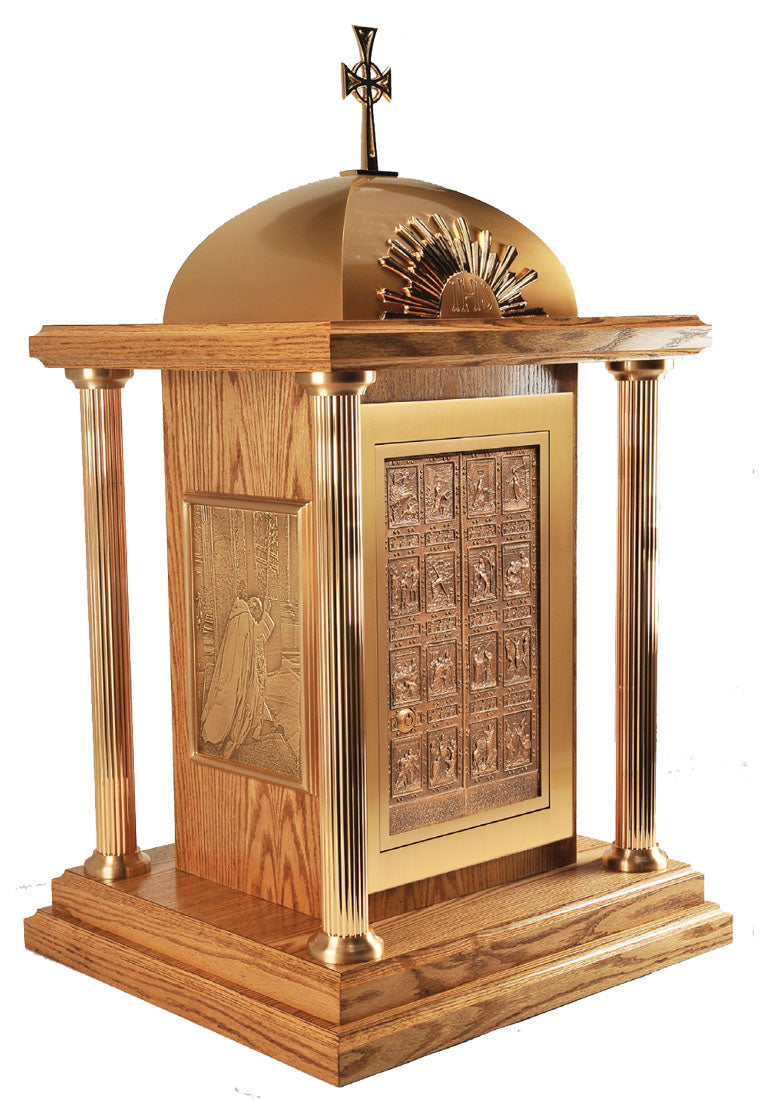 Porta Sancta Wood & Bronze Tabernacle no. 31TAB45