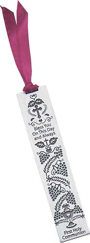 Bless You First Communion Pewter Bookmark